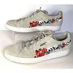 Puma 366124-02 Suede Hyper Embellished Women's Sneakers Shoes Casual Gray